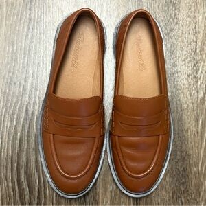 Madewell Tan Leather Loafers for women size 7